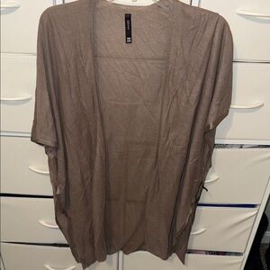 Savvi Brown Open Front Kimono